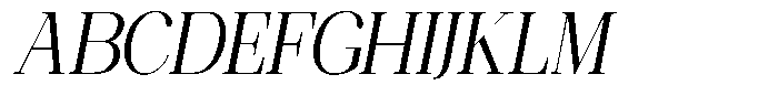 Ethically Serif Semi Condensed Slanted Font UPPERCASE