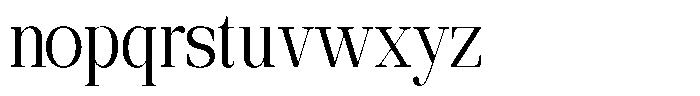 Ethically Serif Semi Condensed Font LOWERCASE