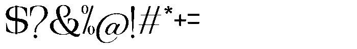 Ethically Serif Semi Expanded Font OTHER CHARS