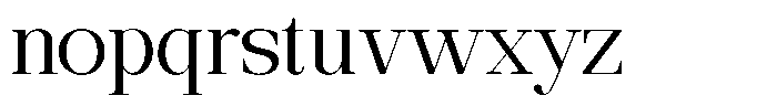 Ethically Serif Semi Expanded Font LOWERCASE