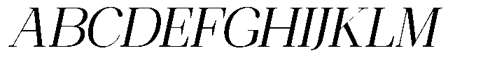 Ethically Serif Slanted Font UPPERCASE