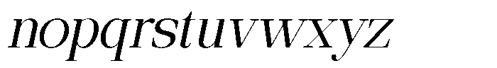 Ethically Serif Slanted Font LOWERCASE