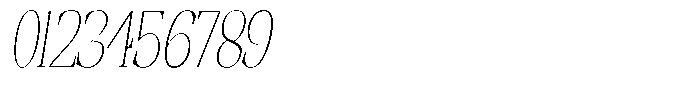 Ethically Serif Thin Condensed Slanted Font OTHER CHARS