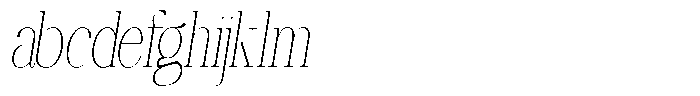 Ethically Serif Thin Condensed Slanted FONT