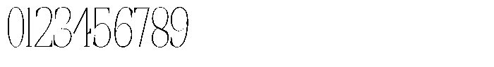 Ethically Serif Thin Condensed Font OTHER CHARS