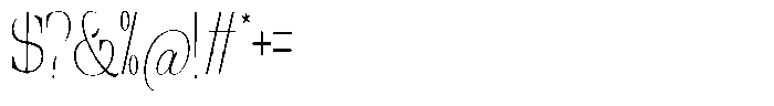 Ethically Serif Thin Condensed Font OTHER CHARS