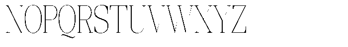 Ethically Serif Thin Condensed Font UPPERCASE