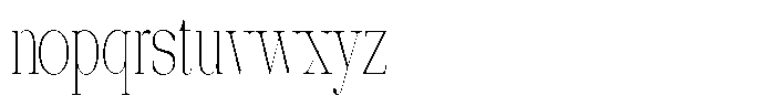 Ethically Serif Thin Condensed Font LOWERCASE