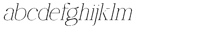 Ethically Serif Thin Expanded Slanted FONT
