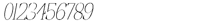Ethically Serif Thin Semi Condensed Slanted Font OTHER CHARS
