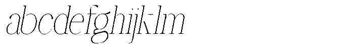 Ethically Serif Thin Semi Condensed Slanted FONT