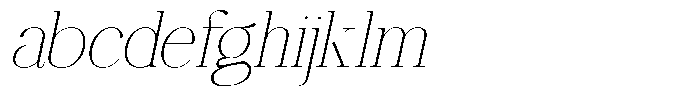 Ethically Serif Thin Semi Expanded Slanted FONT