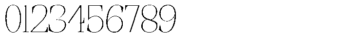 Ethically Serif Thin Semi Expanded Font OTHER CHARS