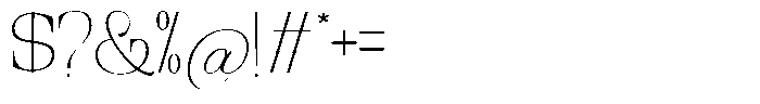 Ethically Serif Thin Semi Expanded Font OTHER CHARS
