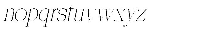 Ethically Serif Thin Slanted Font LOWERCASE