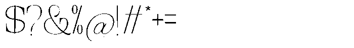 Ethically Serif Thin Font OTHER CHARS