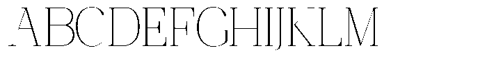 Ethically Serif Thin Font UPPERCASE