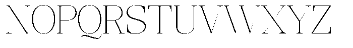 Ethically Serif Thin Font UPPERCASE