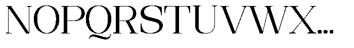 Ethically Serif Var Thin Font UPPERCASE