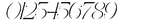 Ethiven Qastron Condend Italic Italic Font OTHER CHARS