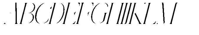 Ethiven Qastron Condend Italic Italic Font UPPERCASE