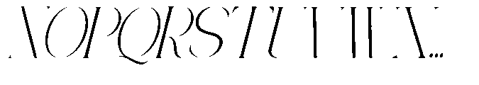 Ethiven Qastron Condend Italic Italic Font UPPERCASE