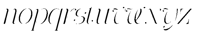 Ethiven Qastron Condend Italic Italic Font LOWERCASE