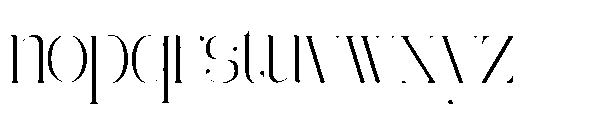 Ethiven Qastron Condensed Regular Font LOWERCASE