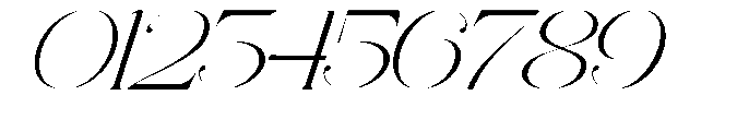 Ethiven Qastron Expanded Italic Regular Font OTHER CHARS