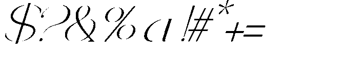 Ethiven Qastron Expanded Italic Regular Font OTHER CHARS