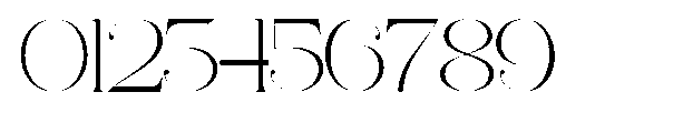 Ethiven Qastron Expanded Regular Font OTHER CHARS
