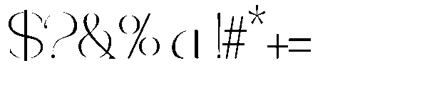 Ethiven Qastron Expanded Regular Font OTHER CHARS