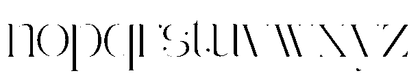 Ethiven Qastron Expanded Regular Font LOWERCASE