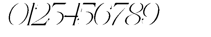 Ethiven Qastron Italic Regular Font OTHER CHARS