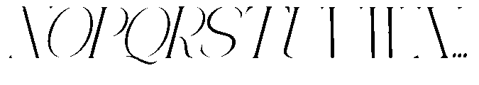 Ethiven Qastron Italic Regular Font UPPERCASE