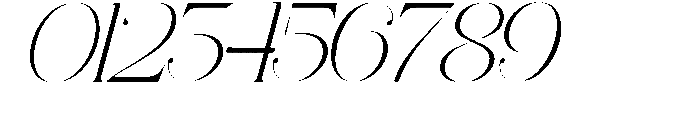 Ethiven Qastron Italic Scale Regular Font OTHER CHARS