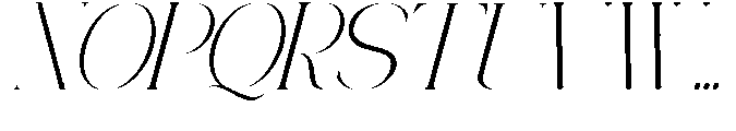 Ethiven Qastron Italic Scale Regular Font UPPERCASE