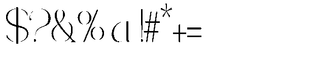 Ethiven Qastron Regular Font OTHER CHARS