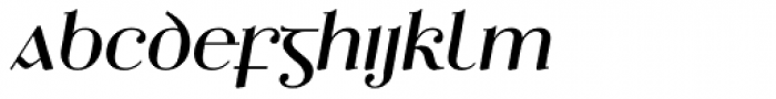 Ethlinn Italic Font LOWERCASE