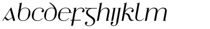 Ethlinn Light Italic Font UPPERCASE