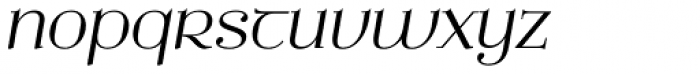 Ethlinn Light Italic Font LOWERCASE