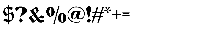 Ethnica Font OTHER CHARS