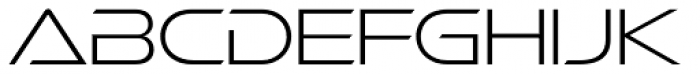 Ethnocentric ExtraLight Font LOWERCASE