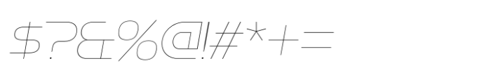 Ethnocentric Hairline Italic Font OTHER CHARS