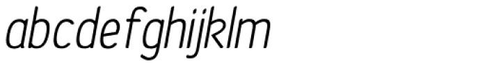 Etho SemiBold Italic Font LOWERCASE