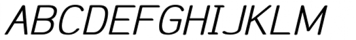 Etho Wide SemiBold Italic Font UPPERCASE