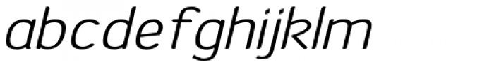 Etho Wide SemiBold Italic Font LOWERCASE
