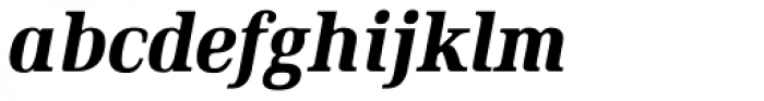 Ethos Condensed Heavy Italic Font LOWERCASE