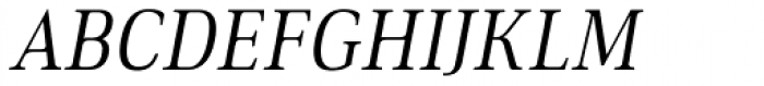 Ethos Condensed Light Italic Font UPPERCASE