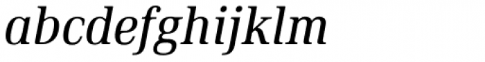 Ethos Condensed Regular Italic Font LOWERCASE